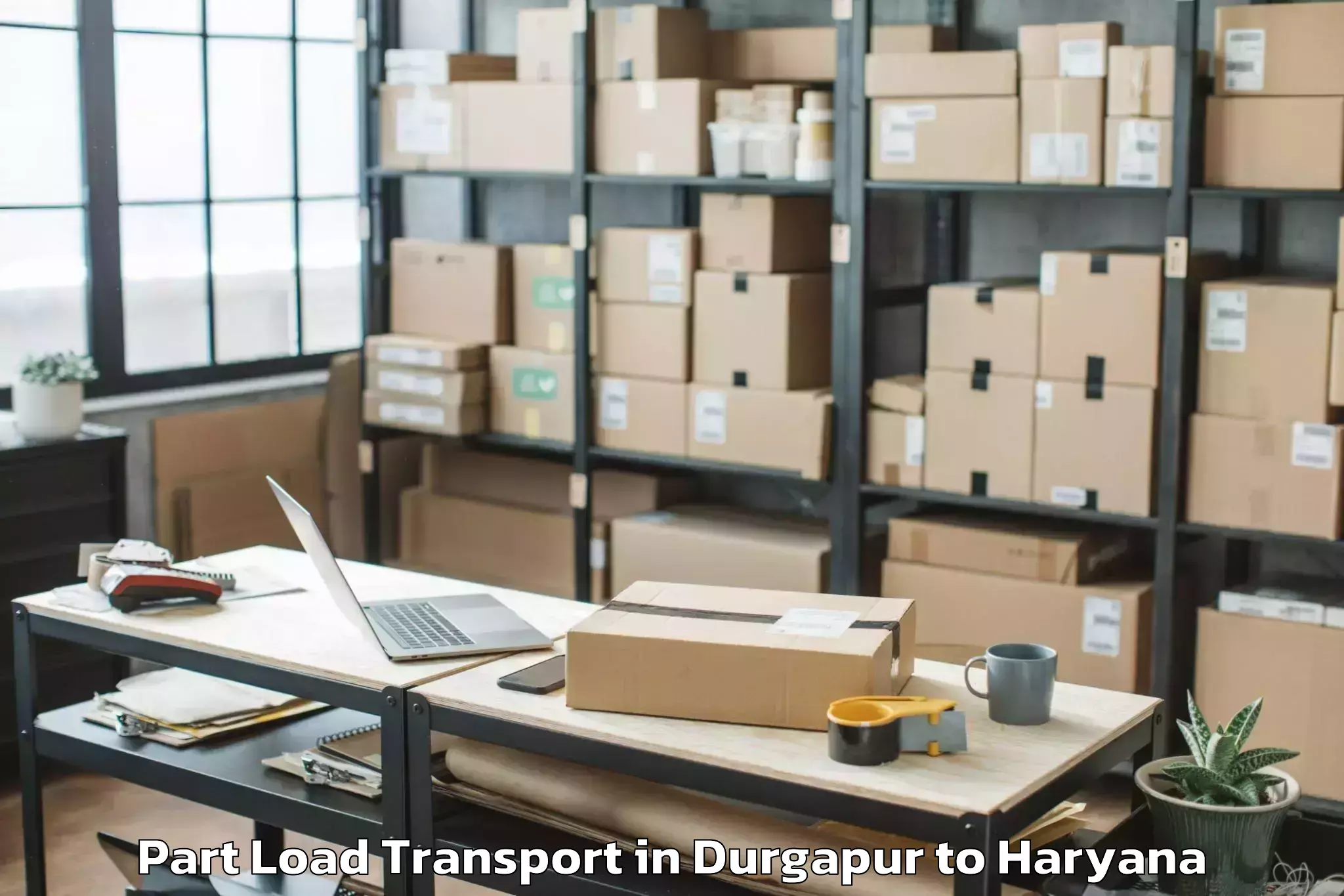 Reliable Durgapur to Pristine Mall Faridabad Part Load Transport